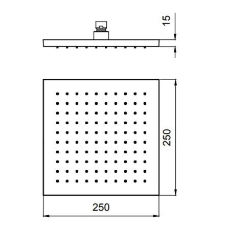 Almar EcoAir SQUARE 316 Душевая лейка, 250х250 мм, нержавеющая сталь, цвет stainless steel Almar EcoAir SQUARE 316 Душевая лейка, 250х250 мм, нержавеющая сталь, цвет stainless steel