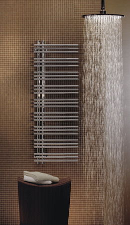 Водяной полотенцесушитель Zehnder Yucca asymmetric YA-130-060 Белый, артикул YA-130-060 RAL 9016