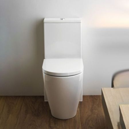 Унитаз, Laufen, Kartell by, безободковый (с открытым смывным краем), смыв Rimless, тип установки-напольный, ширина, мм-370, глубина, мм-660, высота, мм-430, комбинированный, цвет унитаза-белый, артикул 8.2433.7.000.231.1