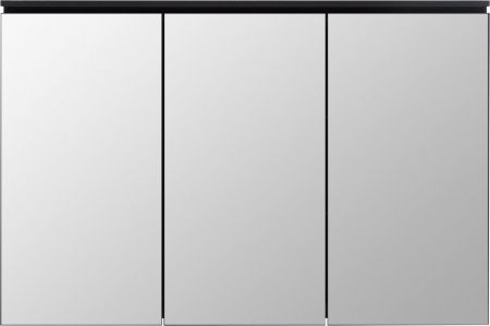 Зеркальный шкаф De Aqua Алюминиум 120 черный