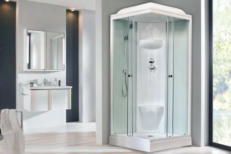 Душевая кабина Royal Bath RB 90HP6-WT (белое/прозрачное)