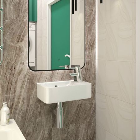 Раковина подвесная Maretti AR13PD30-844, белая, артикул AR13PD30-844