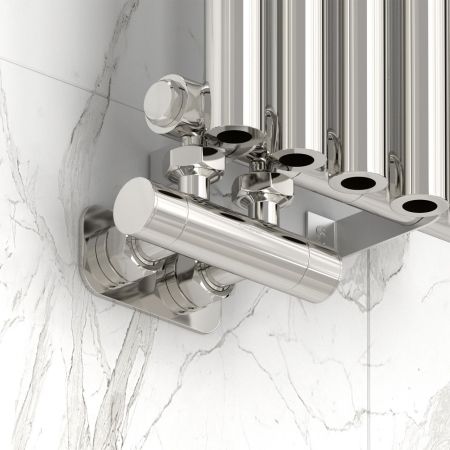 Вентиль, Сунержа, EU50, 2 х НГ G 3/4" / 2 х НГ G 3/4", угловой, скрытый, материал-нержавеющая сталь, цвет-золото