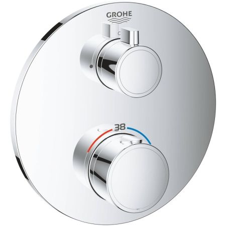 Термостатический смеситель для душа GROHE Grohtherm, круглая розетка, хром (24075000)