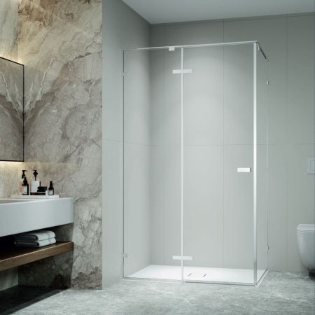 Душевой уголок с распашной дверью на петлях - RGW SV-040 (Прозрачное, 1200x900)