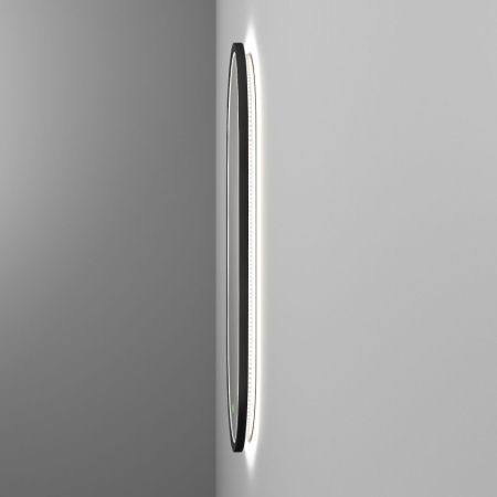 Зеркало LANGAS BLACK с LED подсветкой и сенсором, 400х800, артикул OWLM200302