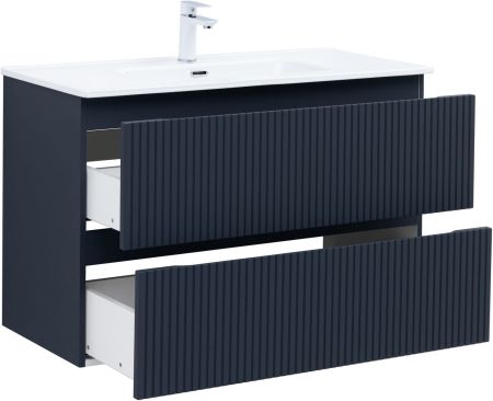 Тумба под раковину Aquanet Джейн (Flat) 100 маренго, артикул 00335431