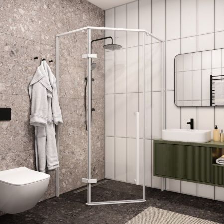 Ограждение C2AW душевое Cerutti SPA без поддона (100x100x195)