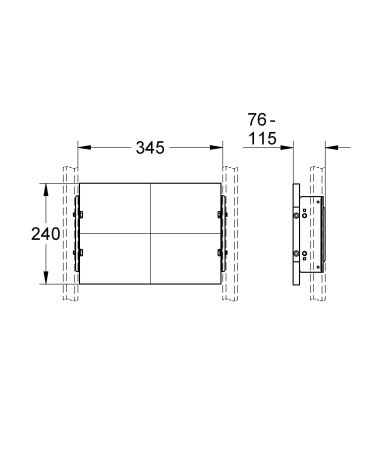 Монтажная панель GROHE Rapid Pro (39042000)