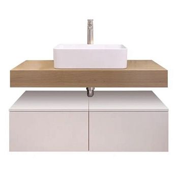 Тумба подвесная без столешницы Velvex Unit tp.UNI.50.1Y белый матовый, 50 см