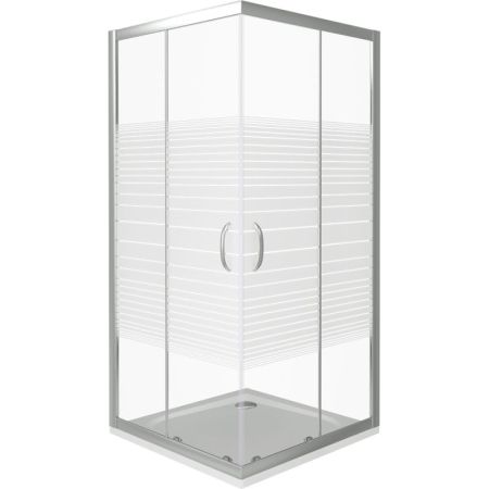 Душевой уголок Good Door Infinity CR-80 80х80 профиль Хром стекло прозрачное, артикул ИН00014