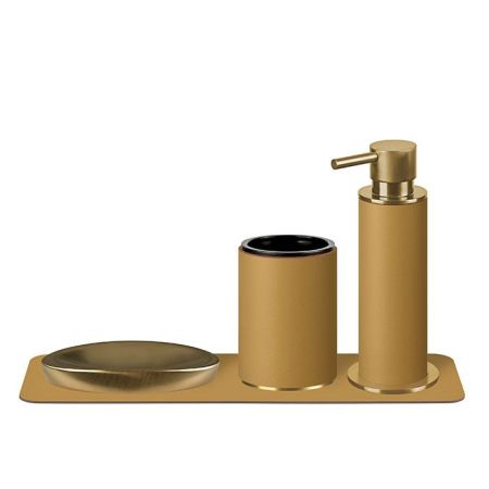 ADJ Диспенсер для жидкого мыла, D7xH19см., цвет: Gold/горчичный, артикул 4980.Gold/40