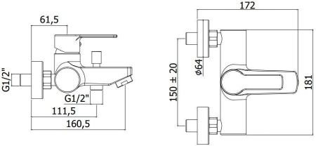 Набор смесителей Paffoni Red 3 в 1 (сет 5), артикул 00255123