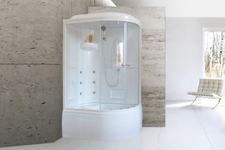 Душевая кабина Royal Bath RB 8120BK2-T (прозрачное) левая, артикул RB8120BK2-T-L