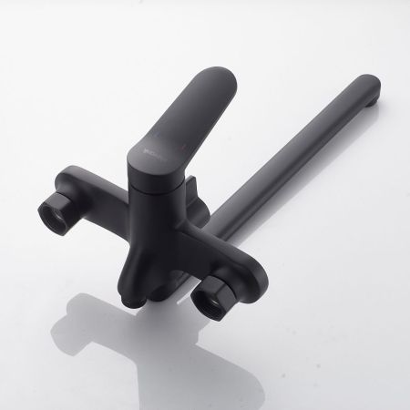 Смеситель для ванны Shevanik S4322H, черный