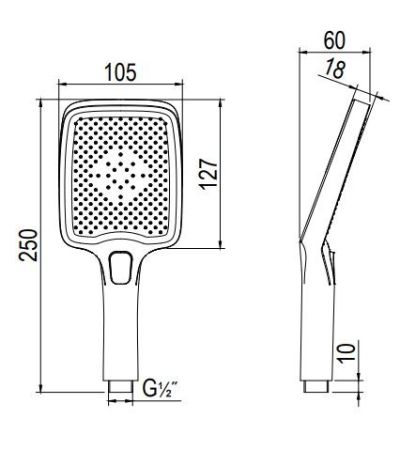 Смеситель для ванны с коротким изливом RUSH Thira (TR3635-44White), артикул TR3635-44White