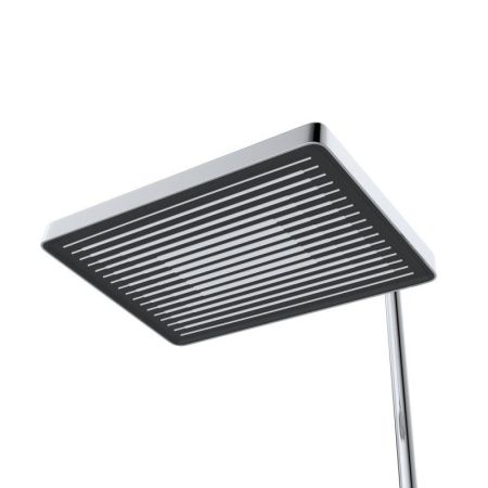 LINER-CVD-GM Душевая стойка со смесителем и изливом, исполнение оружейная сталь, артикул LINER-CVD-GM