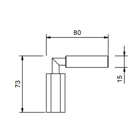 Fantini Venezia Ручка для смесителя, правая, рычаг, цвет: Хром - Черный матовый, артикул 29 02 N54613