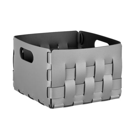 ADJ Корзинка Bottega, 25x25xH20 см., цвет: серый/черный