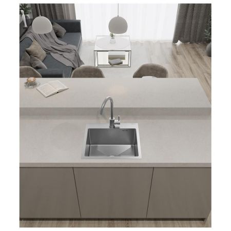 Кухонная мойка GranFest 4844, нержавеющая сталь, артикул 4844 нерж