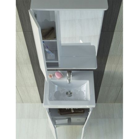 Зеркало со шкафом Vigo Minor 50 L с подсветкой Белое