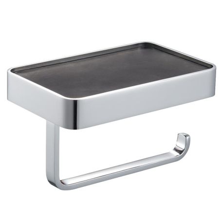 Держатель для туалетной бумаги с полкой WONZON & WOGHAND, Хром (WW-9536), артикул WW-9536