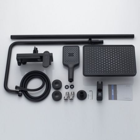 Душевая система Shevanik S4536H, черный, артикул S4536H