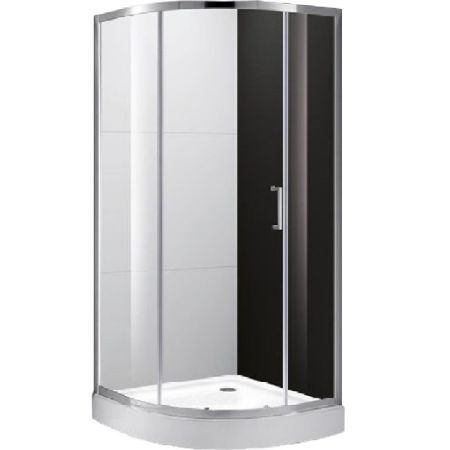 Душевой уголок Cezares Molveno R-1 90х90 профиль Хром стекло прозрачное, артикул MOLVENO-R-1-90-C-Cr-IV