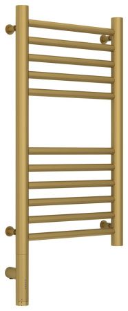 Полотенцесушитель электрический "БОГЕМА 3.0" прямая 600х300 / МЭМ левый (Матовое золото)