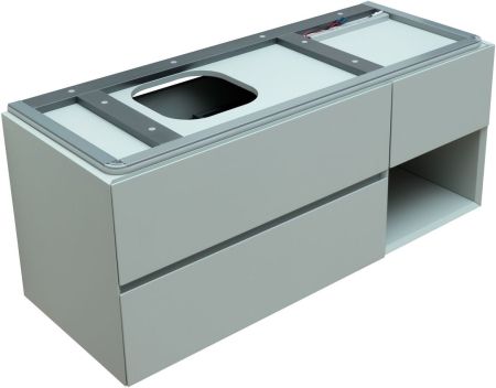 Тумба под раковину Allen Brau Infinity 120 1.21005.PWM L папирус матовый, артикул 1.21005.PWM