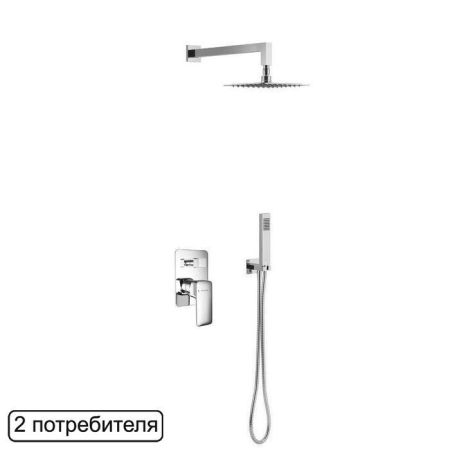 Система для душа скрытого монтажа EXCELLENT Keria AREX.SET.2045CR (хром), артикул AREX.SET.2045CR