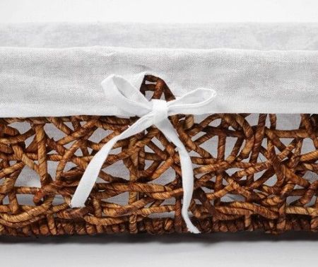 Корзина для белья WasserKRAFT Exter 25x22,5x15 WB-160-M Коричневая, артикул WB-160-M