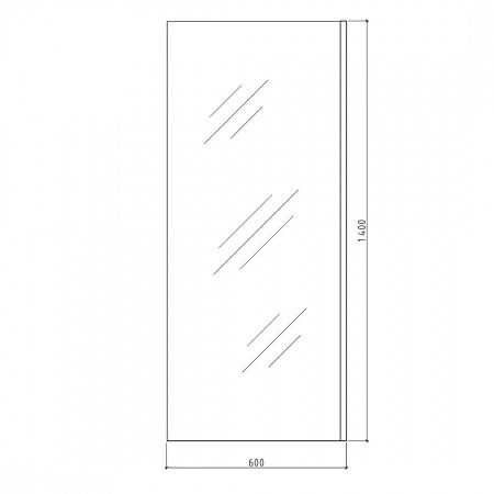 Шторка на ванну 60х140 см Maretti Marta MA41F6014099-015, профиль хром, артикул MA41F6014099-015