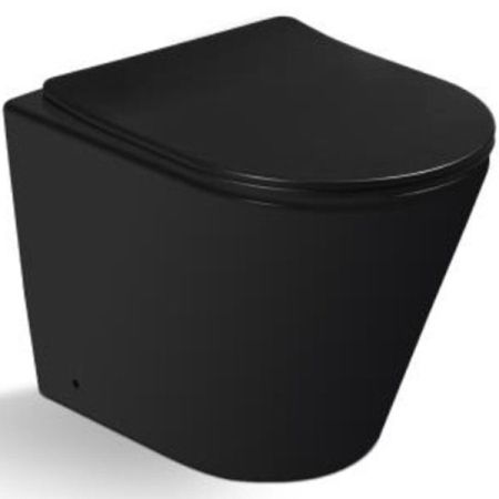 Унитаз SantiLine SL-5020MB приставной с сиденьем Микролифт, артикул SL-5020MB