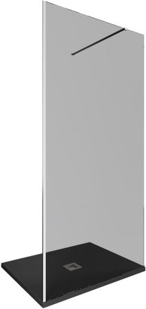 Душевая перегородка Allen Brau Infinity 1 100 3.21014.BA.T серебро браш, артикул 3.21014.BA.T