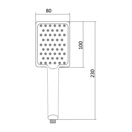 Лейка для душа Славен СЛ-ЗП-048, хром, артикул СЛ-ЗП-048