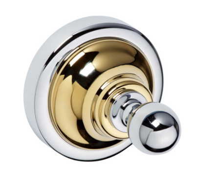 Крючок Retro 65x65x65мм, золото/хром, артикул 144206138