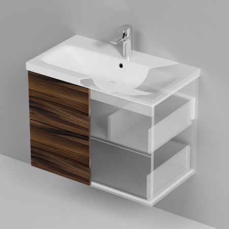 M90FHX0752HF Gem, База под раковину, подвесная, 75 см, 2 ящика, цвет: орех M90FHX0752HF Gem, База под раковину, подвесная, 75 см, 2 ящика, цвет: орех