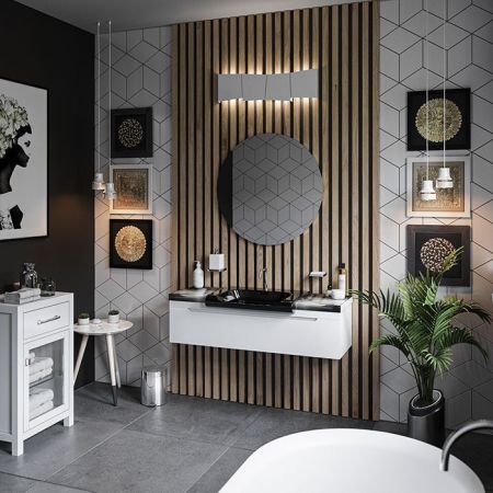 KERASAN Inka Project панель накладная керамическая 32х35,5  исполнение Nero Lucido, артикул 341704