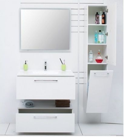 Шкаф-пенал De Aqua Тока 1БК 35 R белый, артикул 00167295