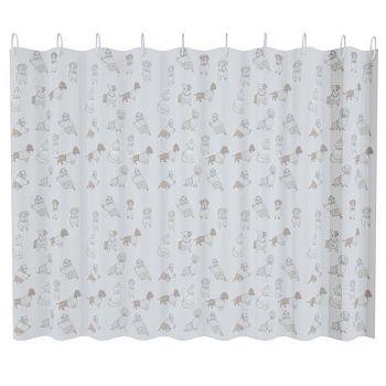 Штора для ванной FASHUN A8826, серый