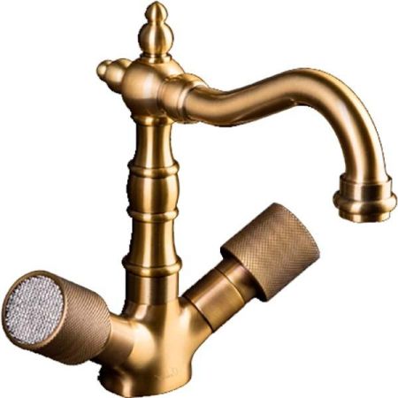 Смеситель для раковины Boheme Royal Cristal 312-RoyalCRST Бронза, артикул 312-RoyalCRST