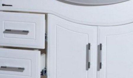 Тумба под раковину Bellezza Коралл 85 4632014142016 L Белая, артикул 4632014142016