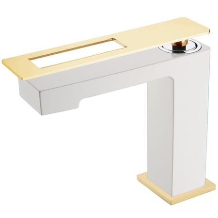 Смеситель Q для умыв. низ. WhiteGold_Комплект, артикул 141-WG