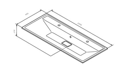 M50AWPX1201WG Inspire V2.0, раковина мебельная , искусственный мрамор, со сливом-переливом, 120 см