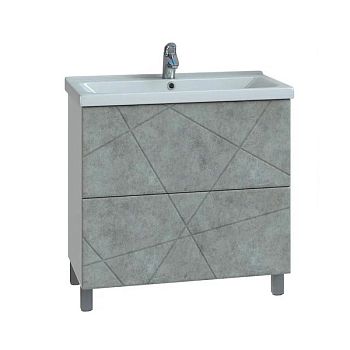 Тумба под раковину напольная VIGO Geometry 025 бетон, 80 см