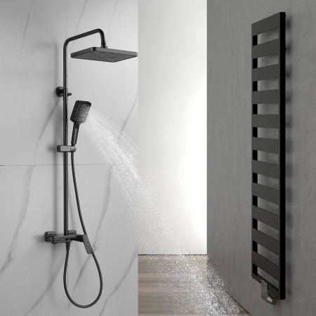 Душевая система Shevanik S4226T, оружейная сталь, артикул S4226T