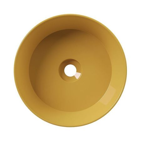Alice Spy Раковина Round Ø40хВ12, накладная, без отверстия под смеситель, мёд глянцевый
