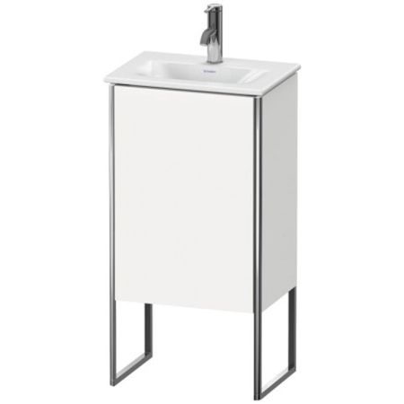 Duravit XSquare Тумба напольная под раковину # 073345, 1 дверца, петли справа, 592x430x308мм, цвет White High Gloss, артикул XS4520R2222