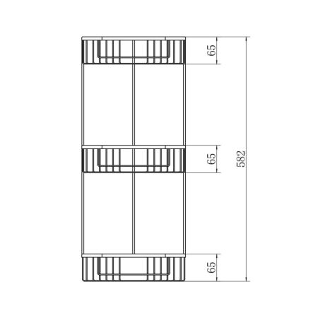 Полка металлическая угловая FASHUN A335-2, хром, артикул A335-2
